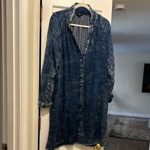 J. Jill Blue Denim Dress